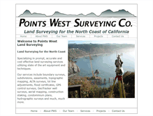 Tablet Screenshot of pointswestsurveying.com